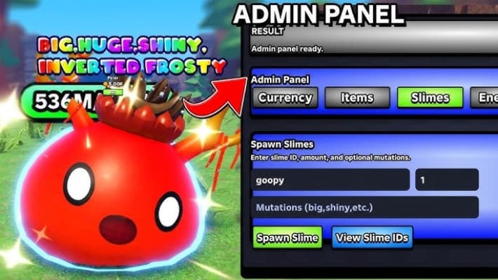 Slime RNG (Roblox) - Admin Panel — Admin Panel
