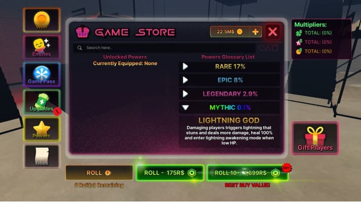 Ink Game (Roblox) - 100 Free Power Rolls — 100 Power Rolls