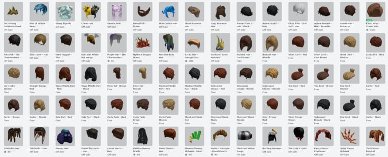 Roblox - Unlock All Items — All Items