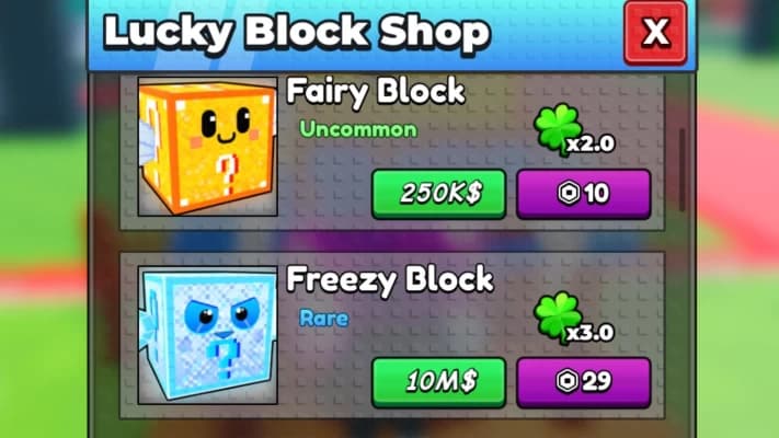 Be a Lucky Block (Roblox) - 20 Rare Blocks — 20 Rare Blocks