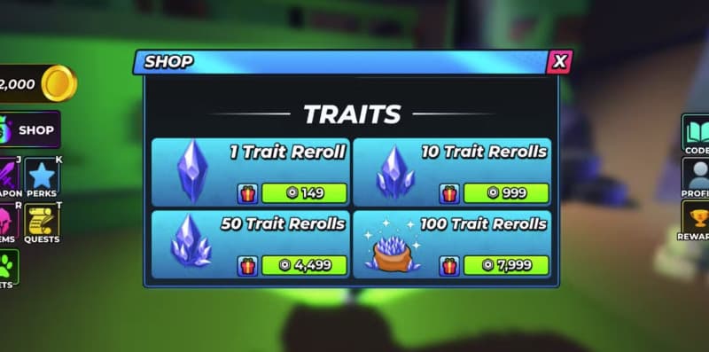 Hunty Zombies (Roblox) - 1K Trait Rerolls — 1,000 Trait Rerolls