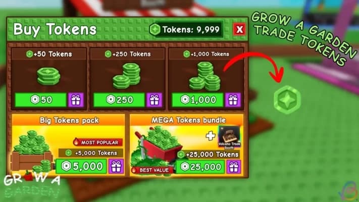 Grow a Garden (Roblox) - 10,000 Trade Tokens — 10,000 Tokens