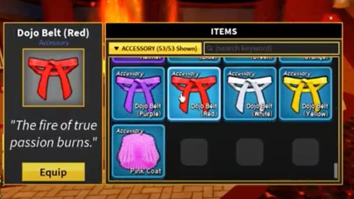 Blox Fruits - All Belts — All Belts