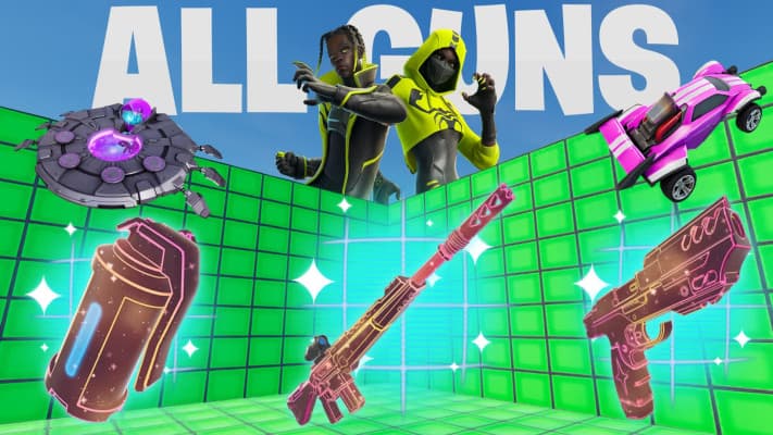 Crazy 1v1 FFA - All Guns, Rides & Secrets — All Secrets